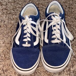Vans Kids Navy and White Sneakers